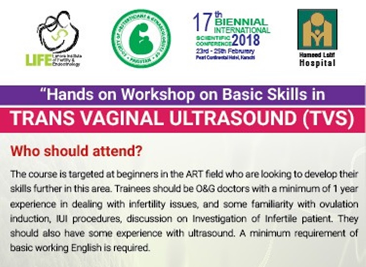 Hands on workshop on basic skills in Trans Vaginal Ultra-sound (TVS)